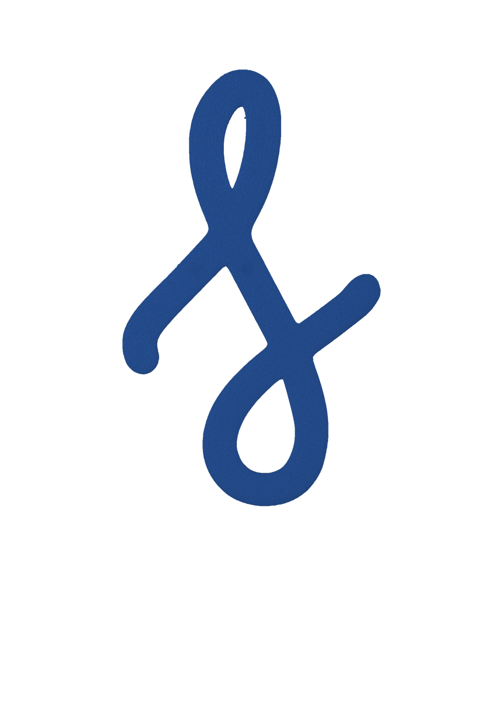 Individual Letters - Cursive Font