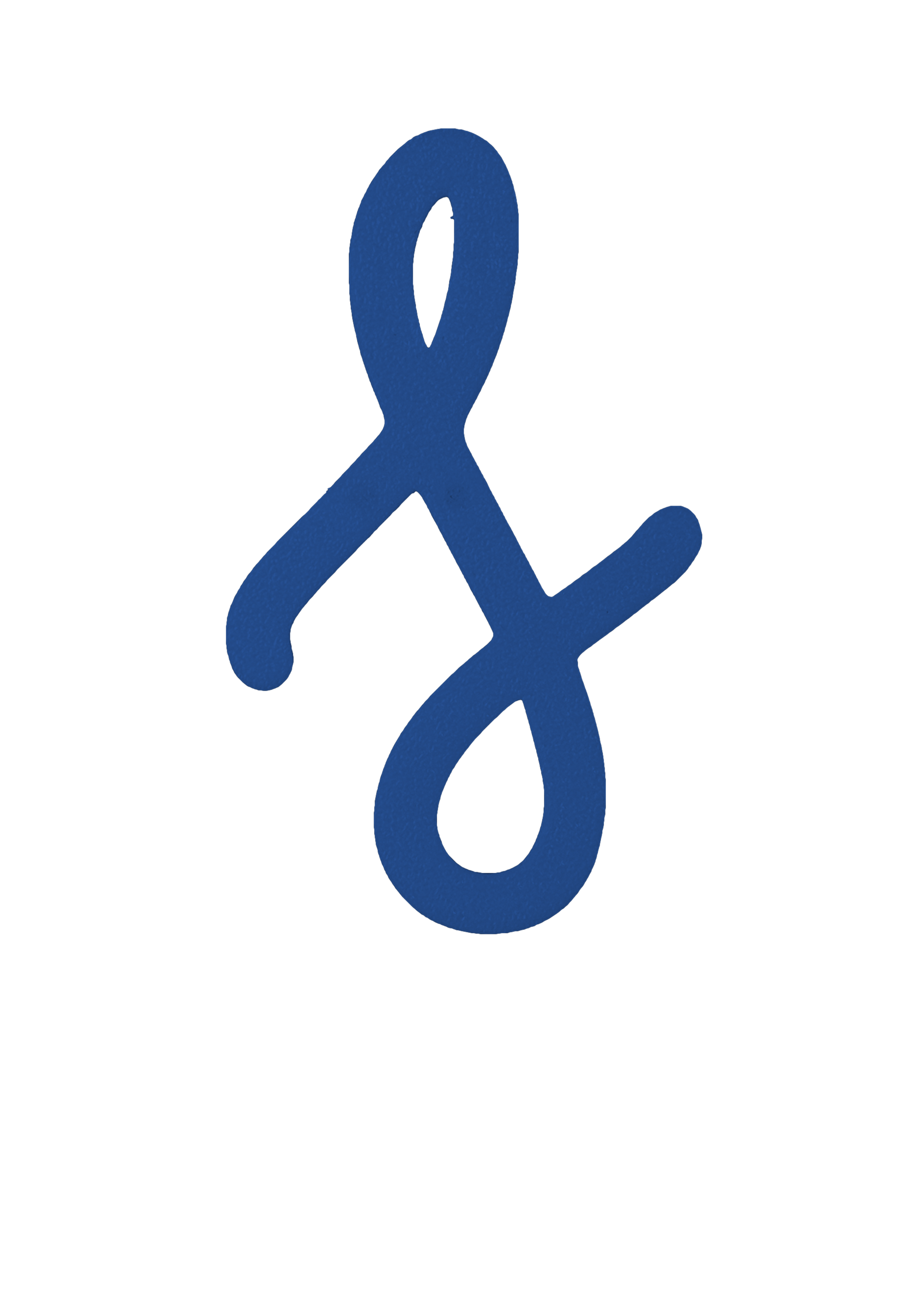 Individual Letters - Cursive Font