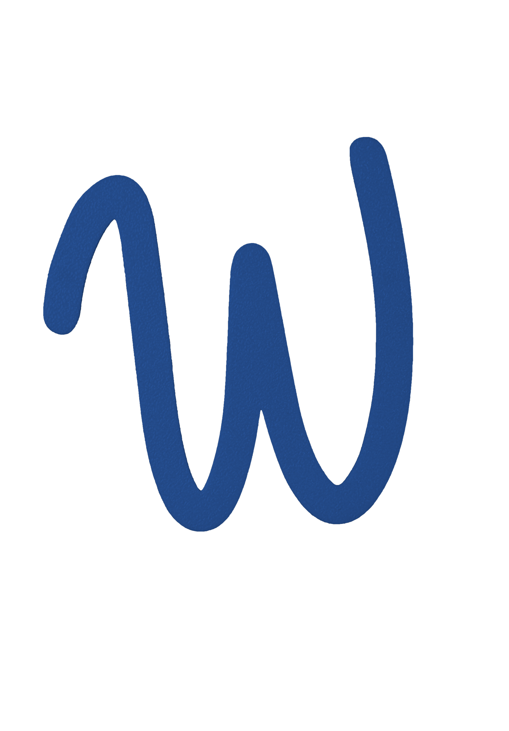 Individual Letters - Cursive Font