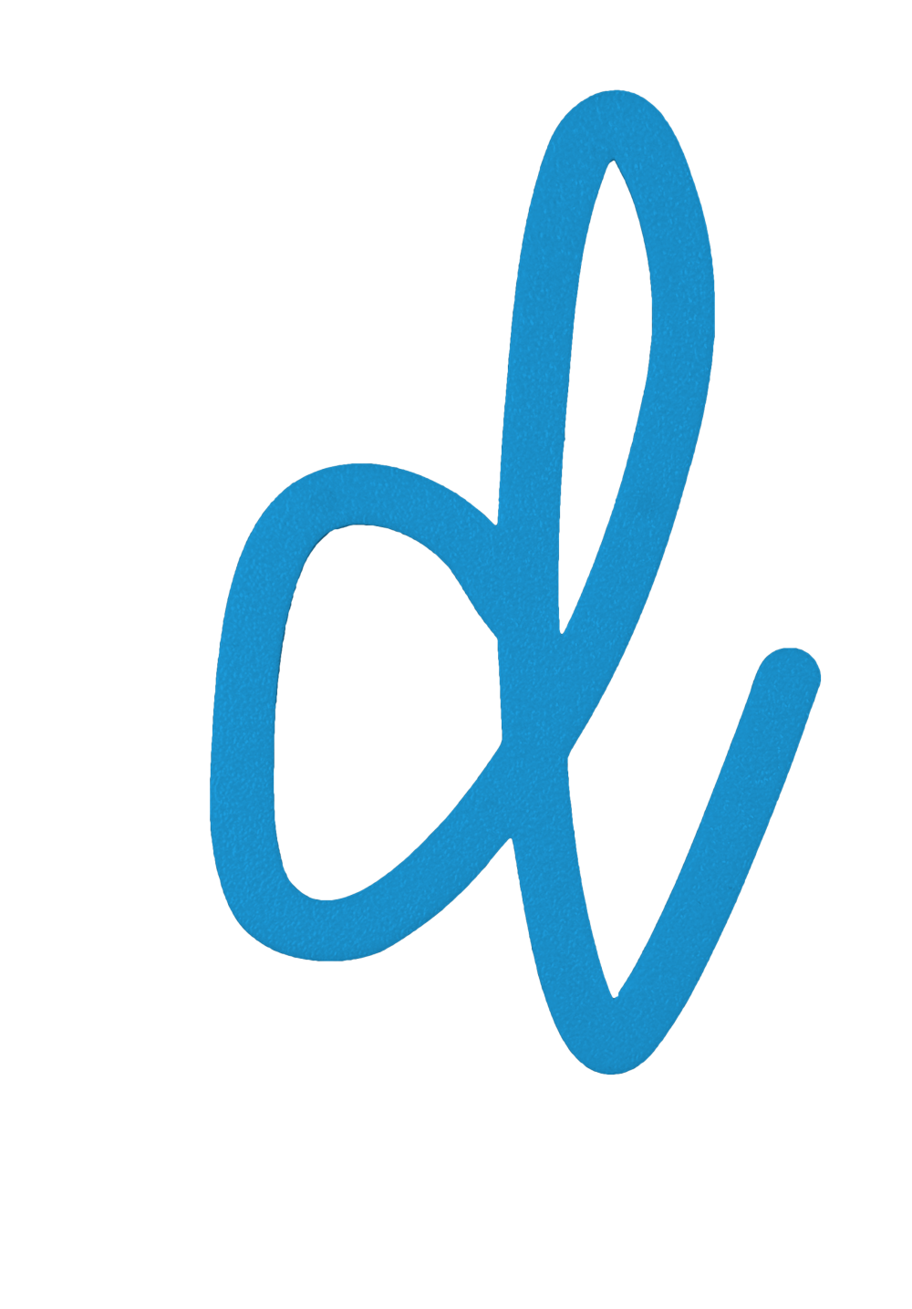 Individual Letters - Cursive Font