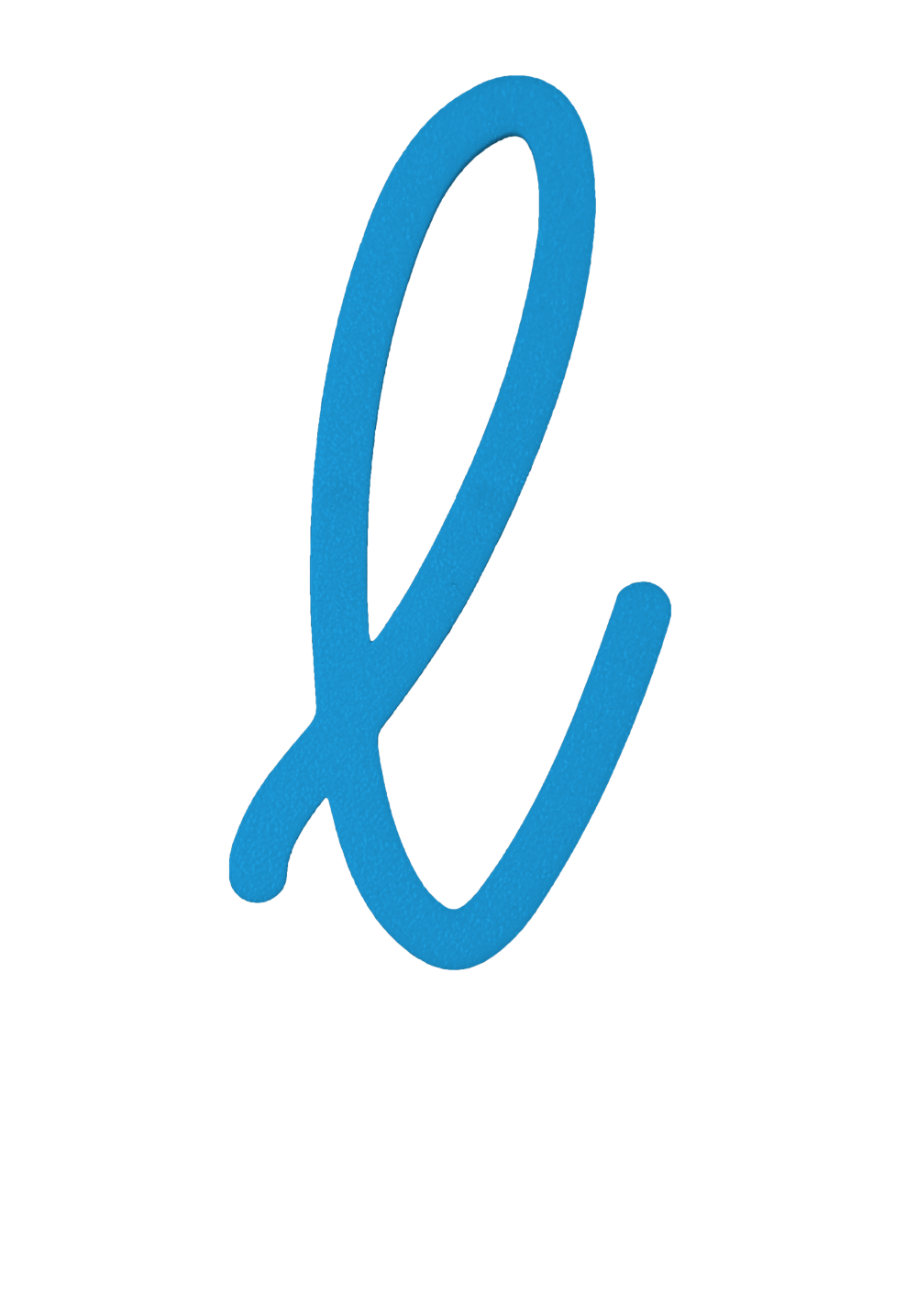 Individual Letters - Cursive Font