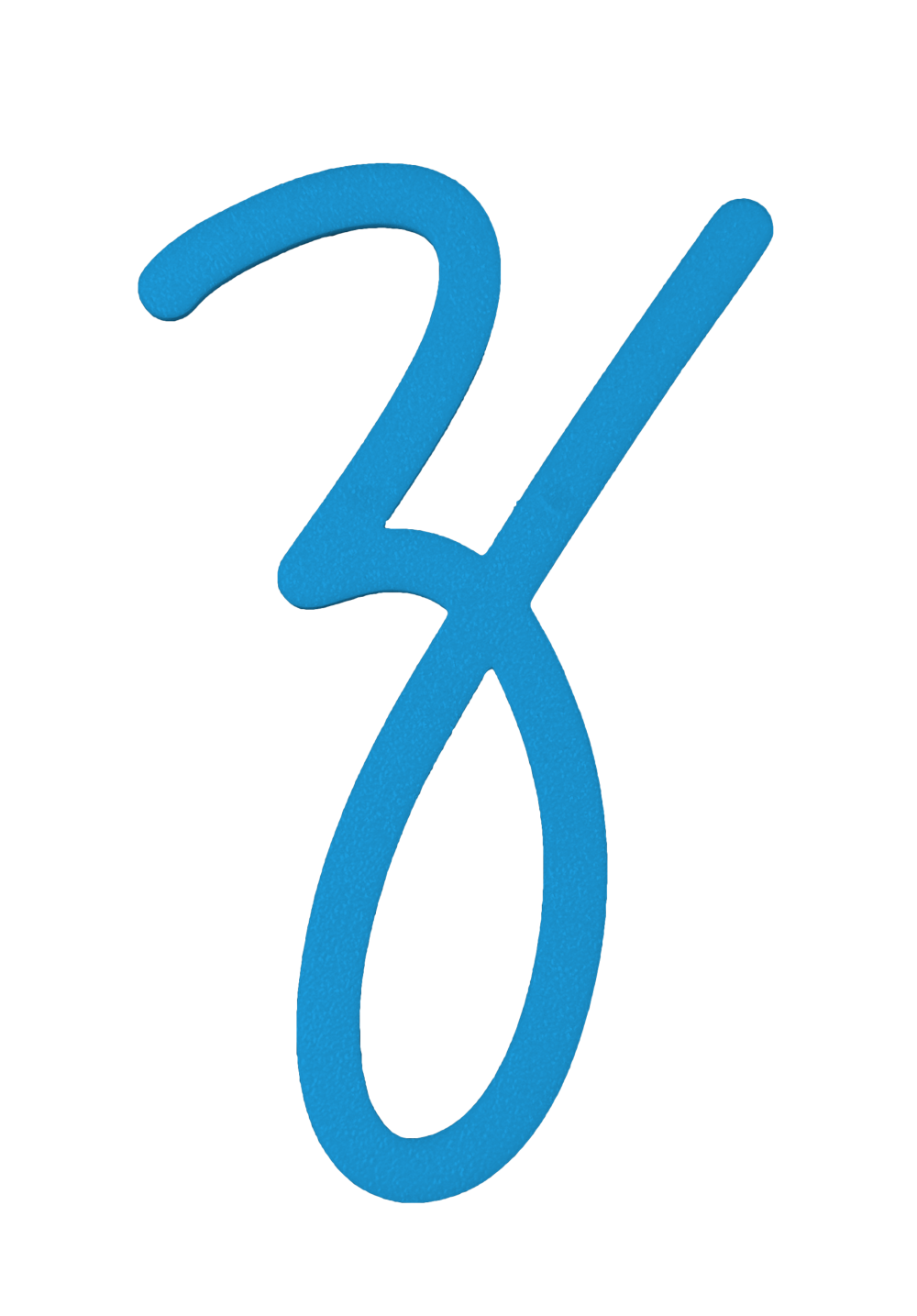 Individual Letters - Cursive Font