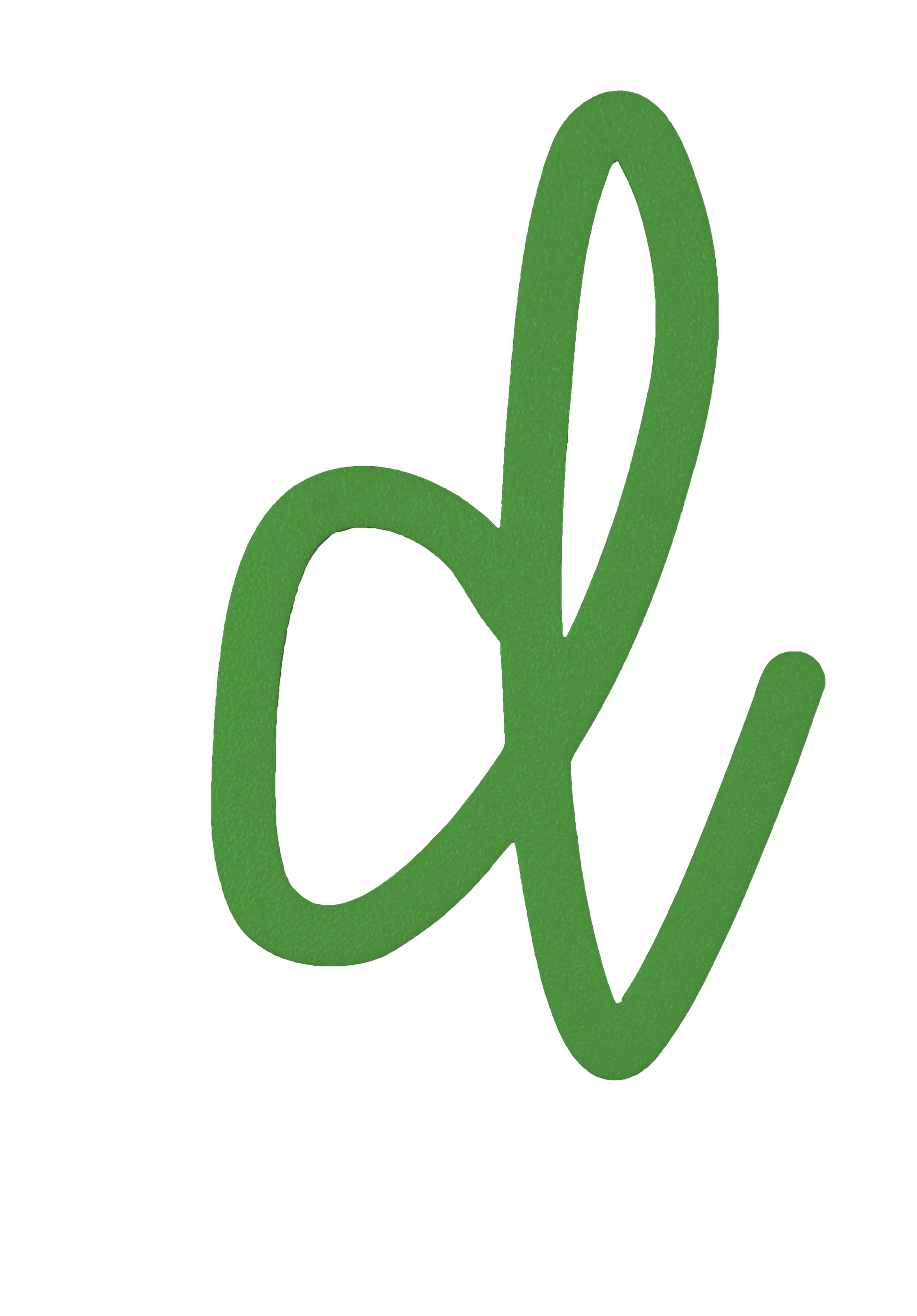 Individual Letters - Cursive Font