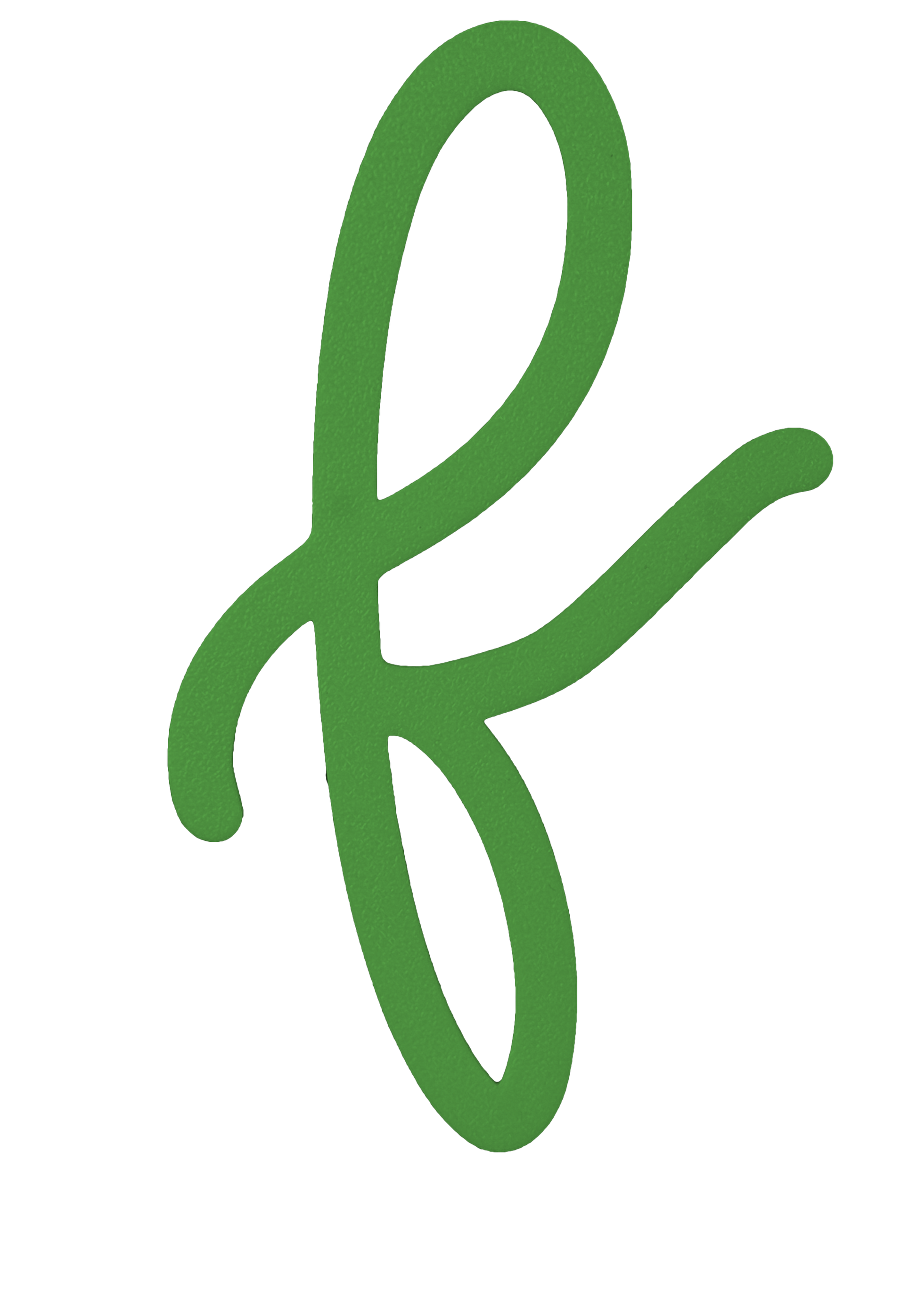 Individual Letters - Cursive Font