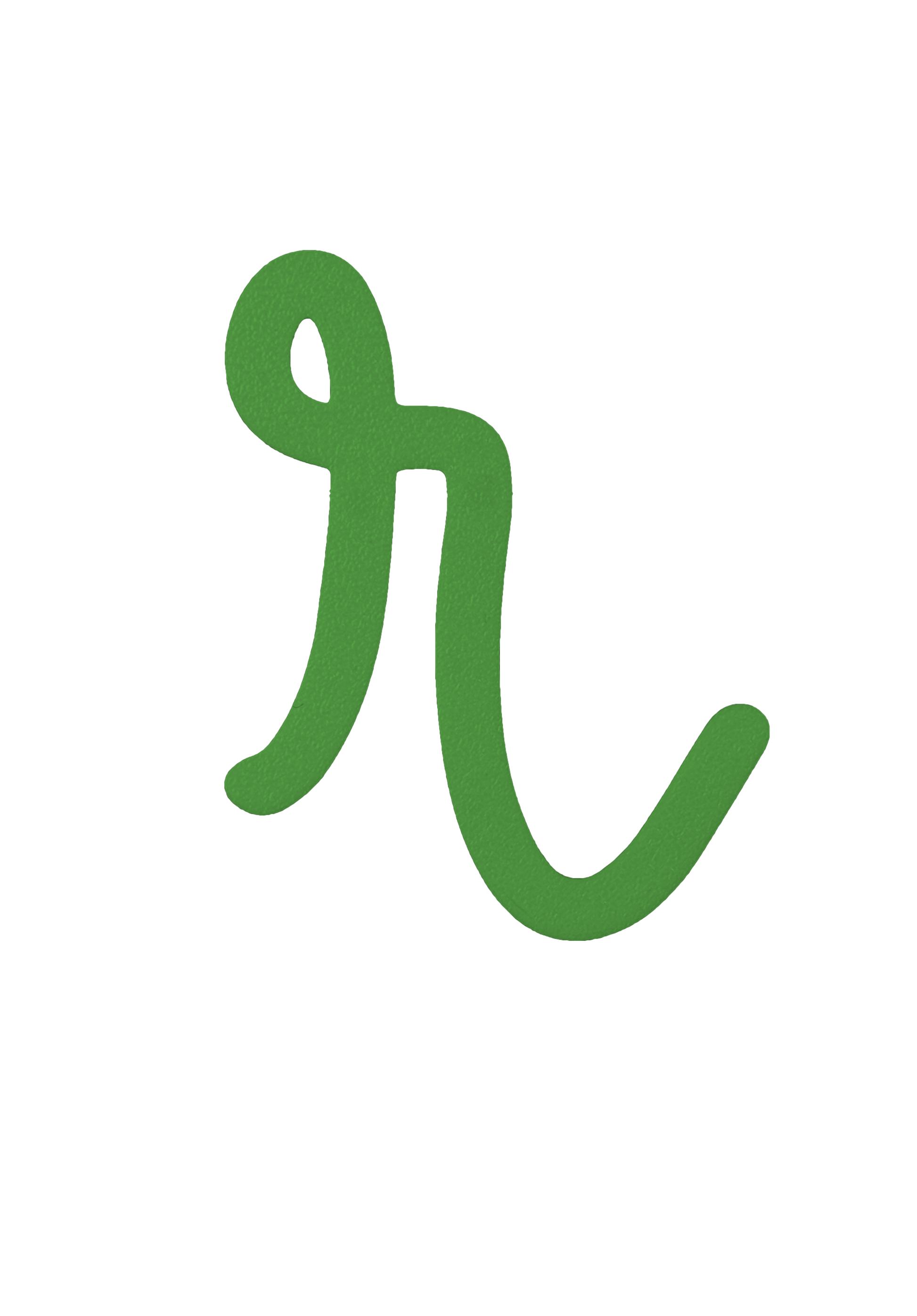 Individual Letters - Cursive Font