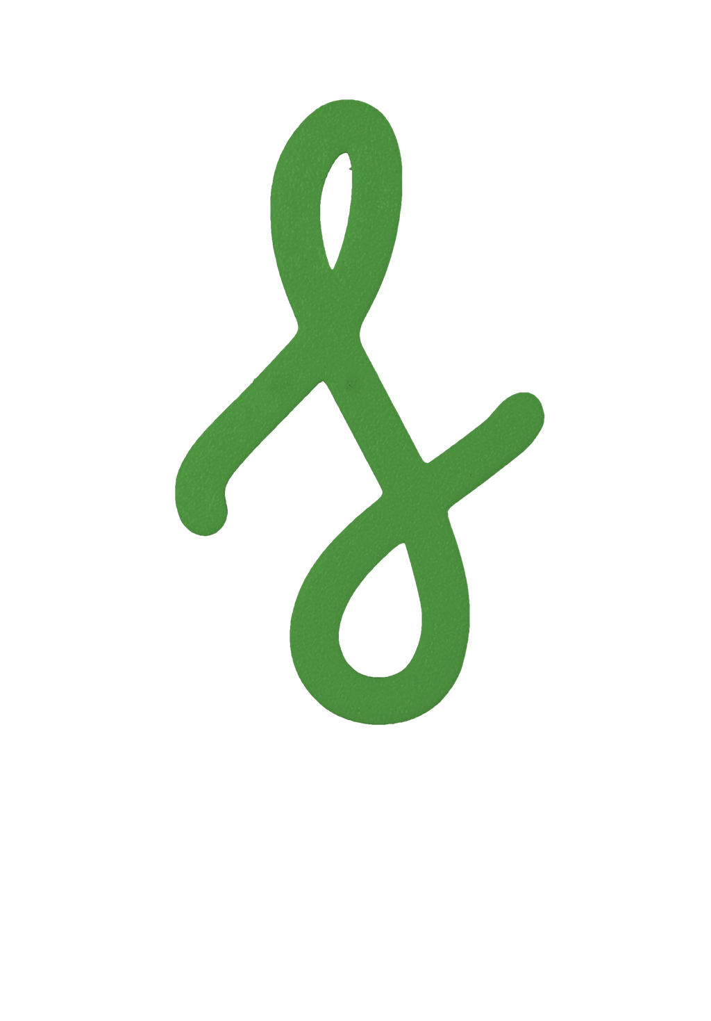 Individual Letters - Cursive Font