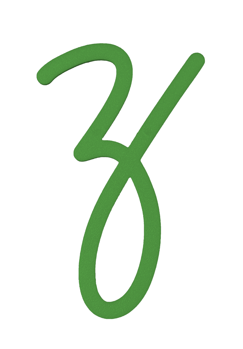 Individual Letters - Cursive Font