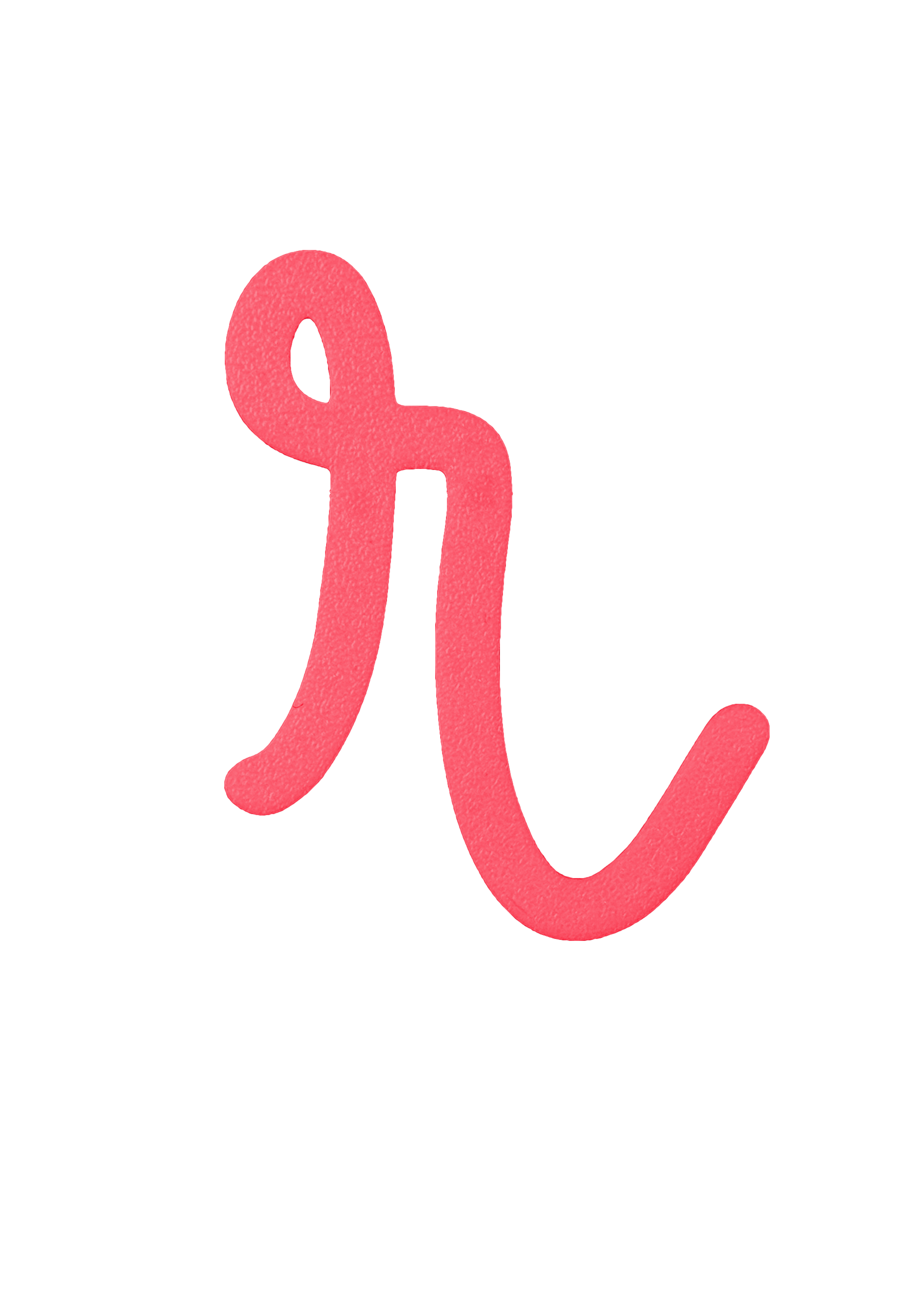 Individual Letters - Cursive Font