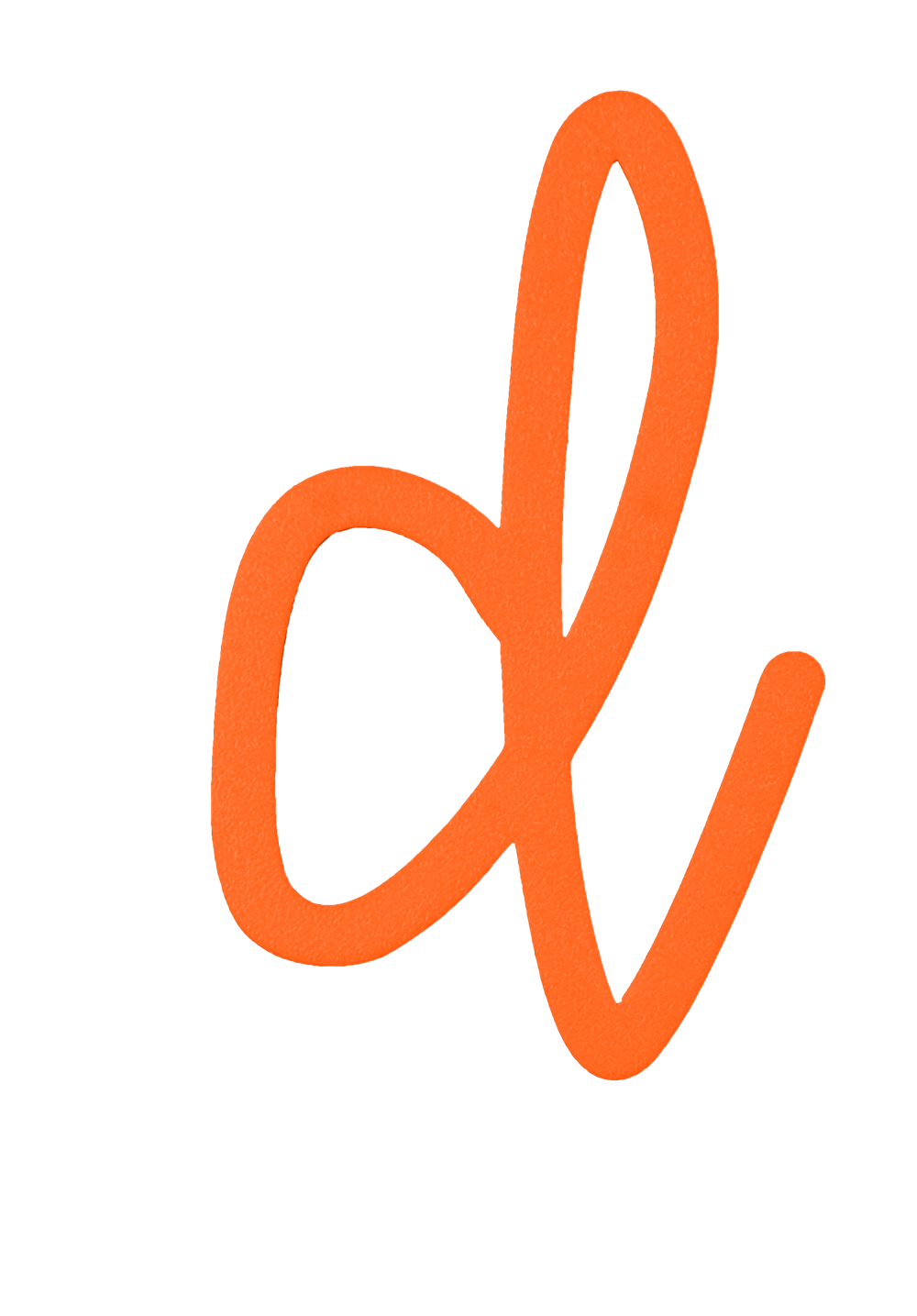 Individual Letters - Cursive Font