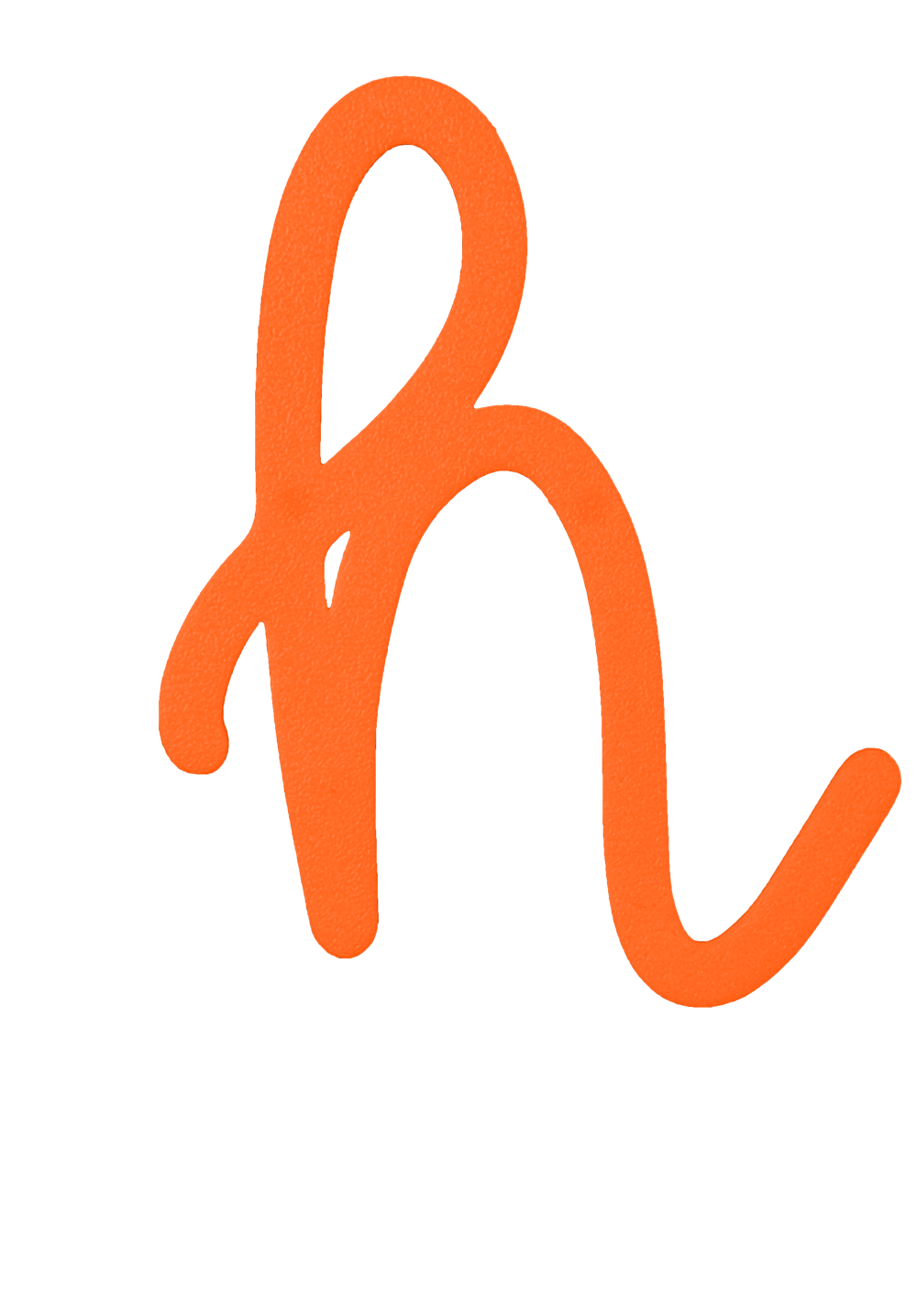 Individual Letters - Cursive Font