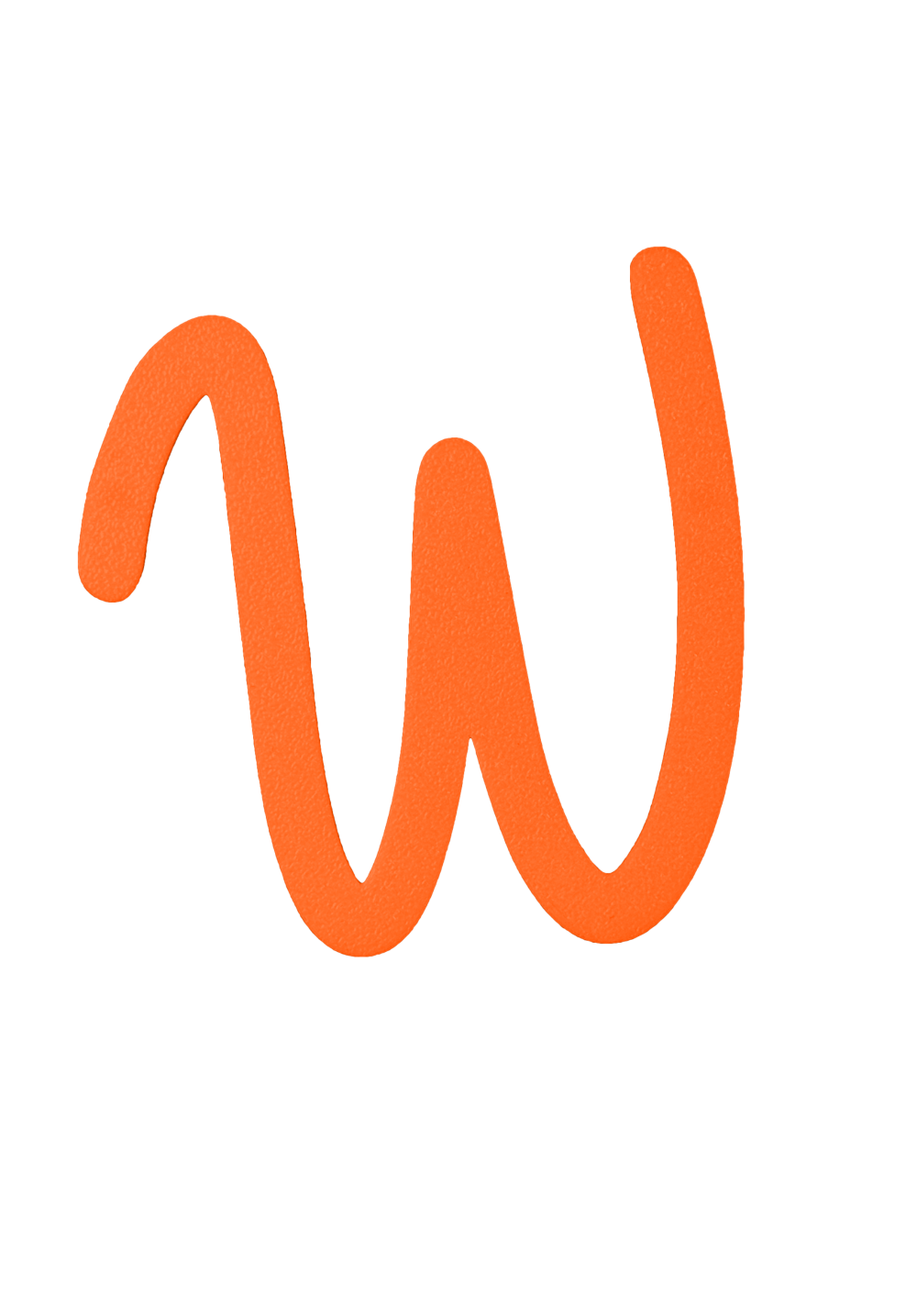 Individual Letters - Cursive Font