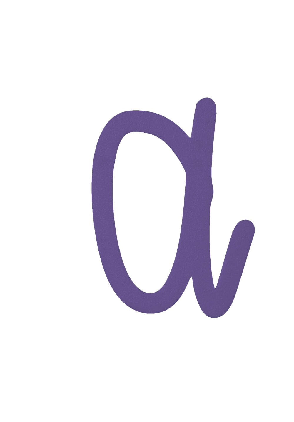 Individual Letters - Cursive Font
