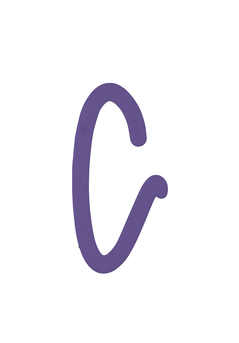 Individual Letters - Cursive Font