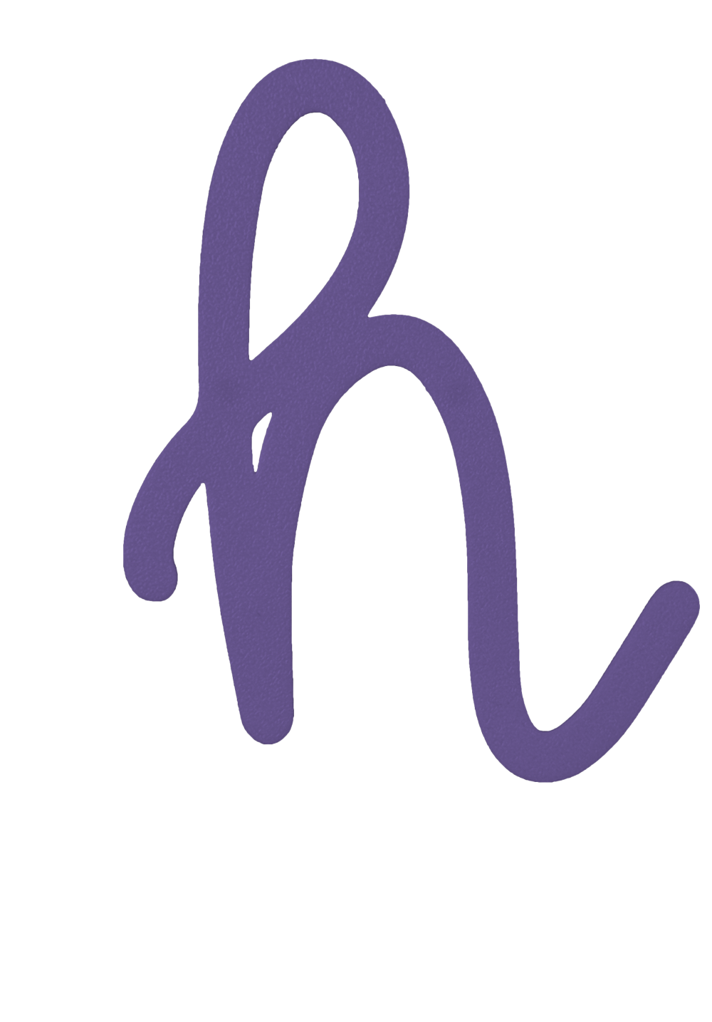 Individual Letters - Cursive Font