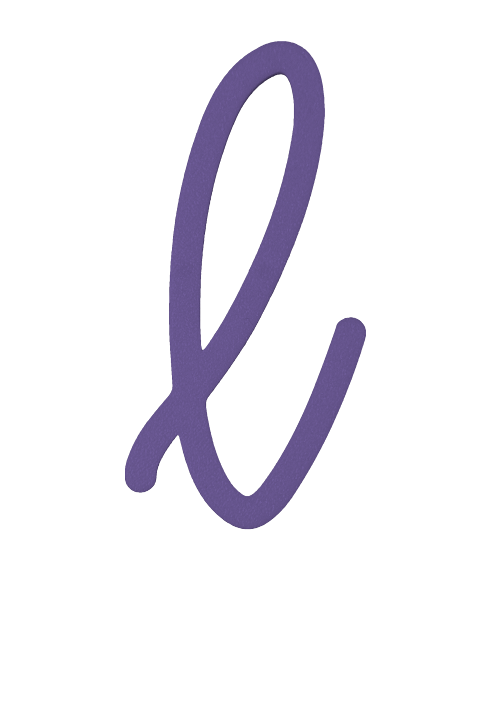 Individual Letters - Cursive Font