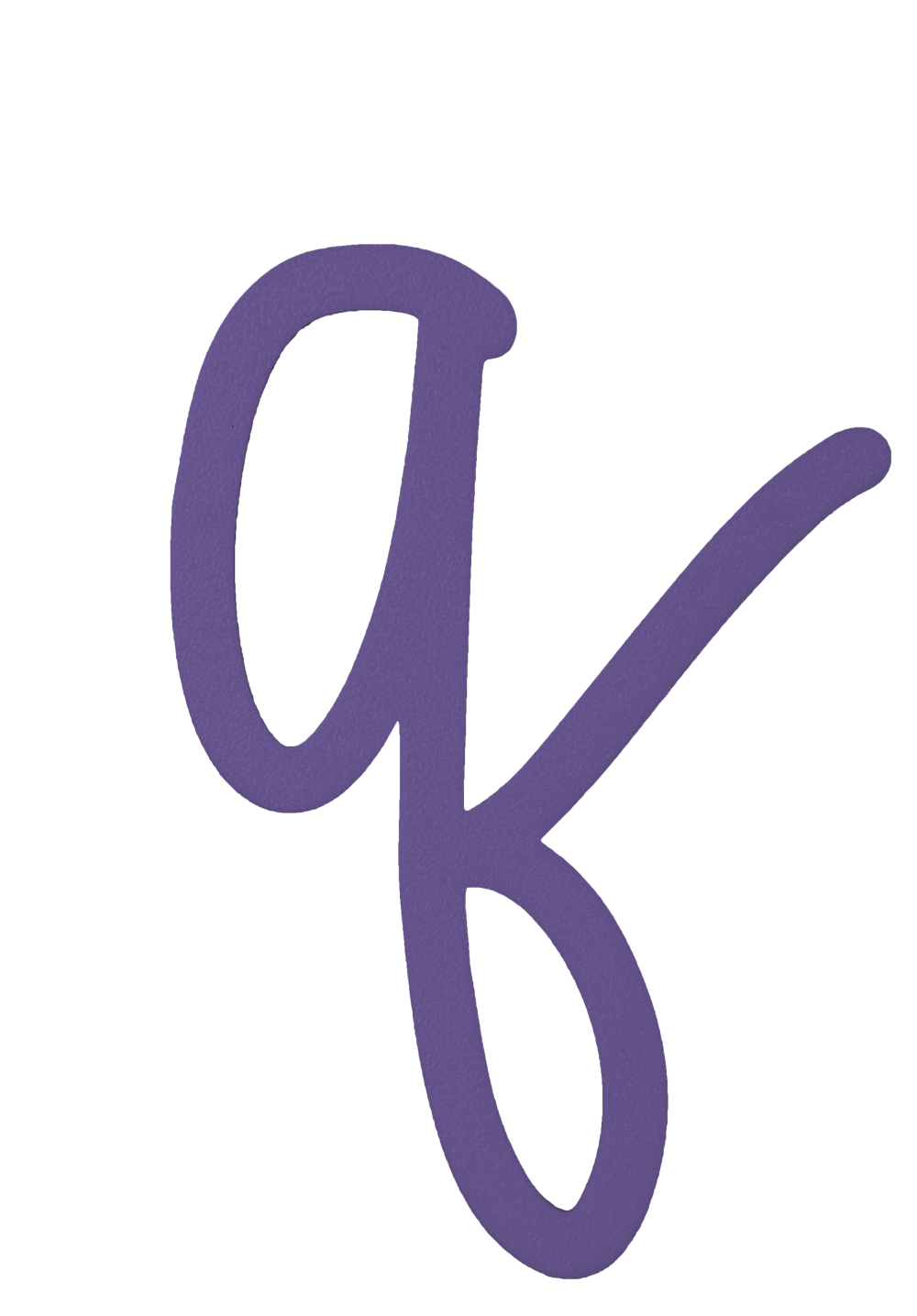 Individual Letters - Cursive Font