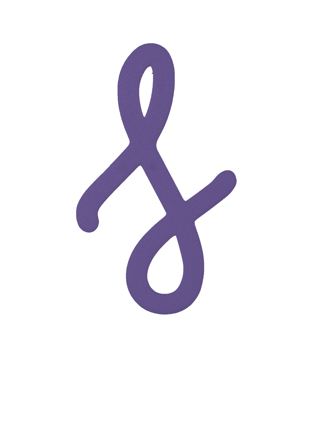 Individual Letters - Cursive Font