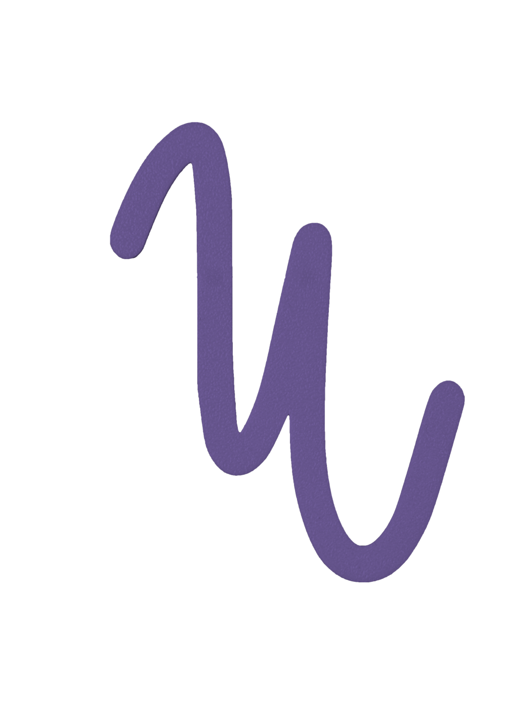 Individual Letters - Cursive Font