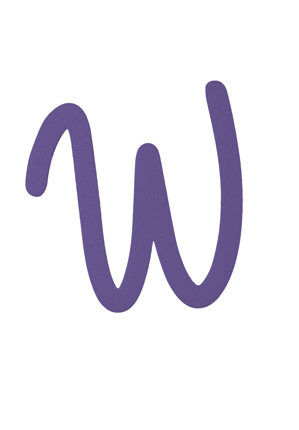 Individual Letters - Cursive Font