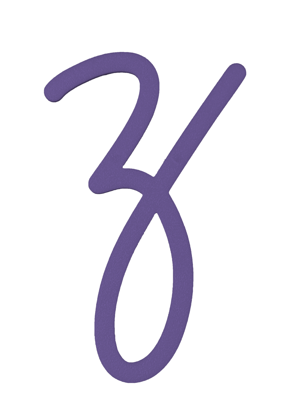 Individual Letters - Cursive Font