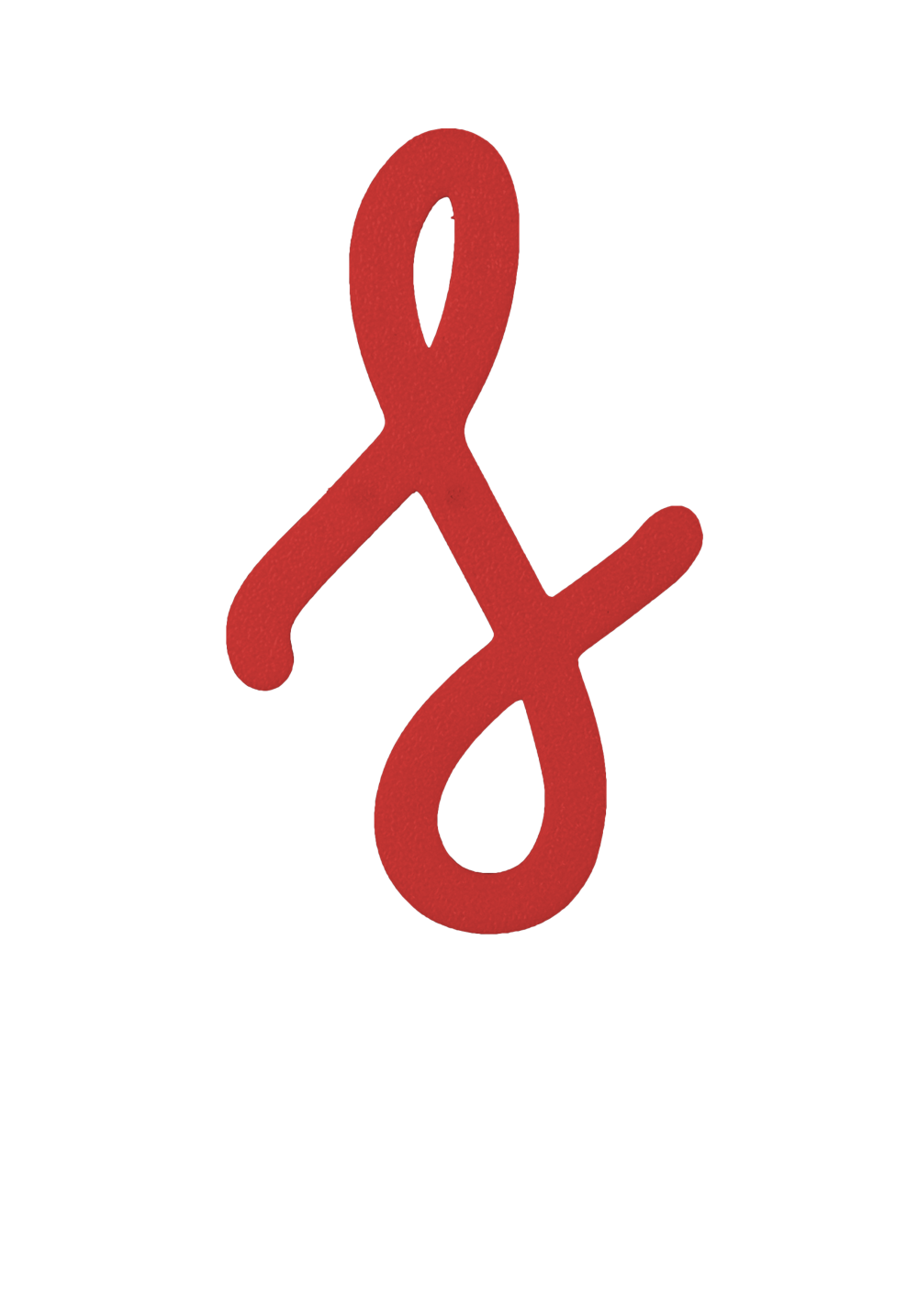 Individual Letters - Cursive Font