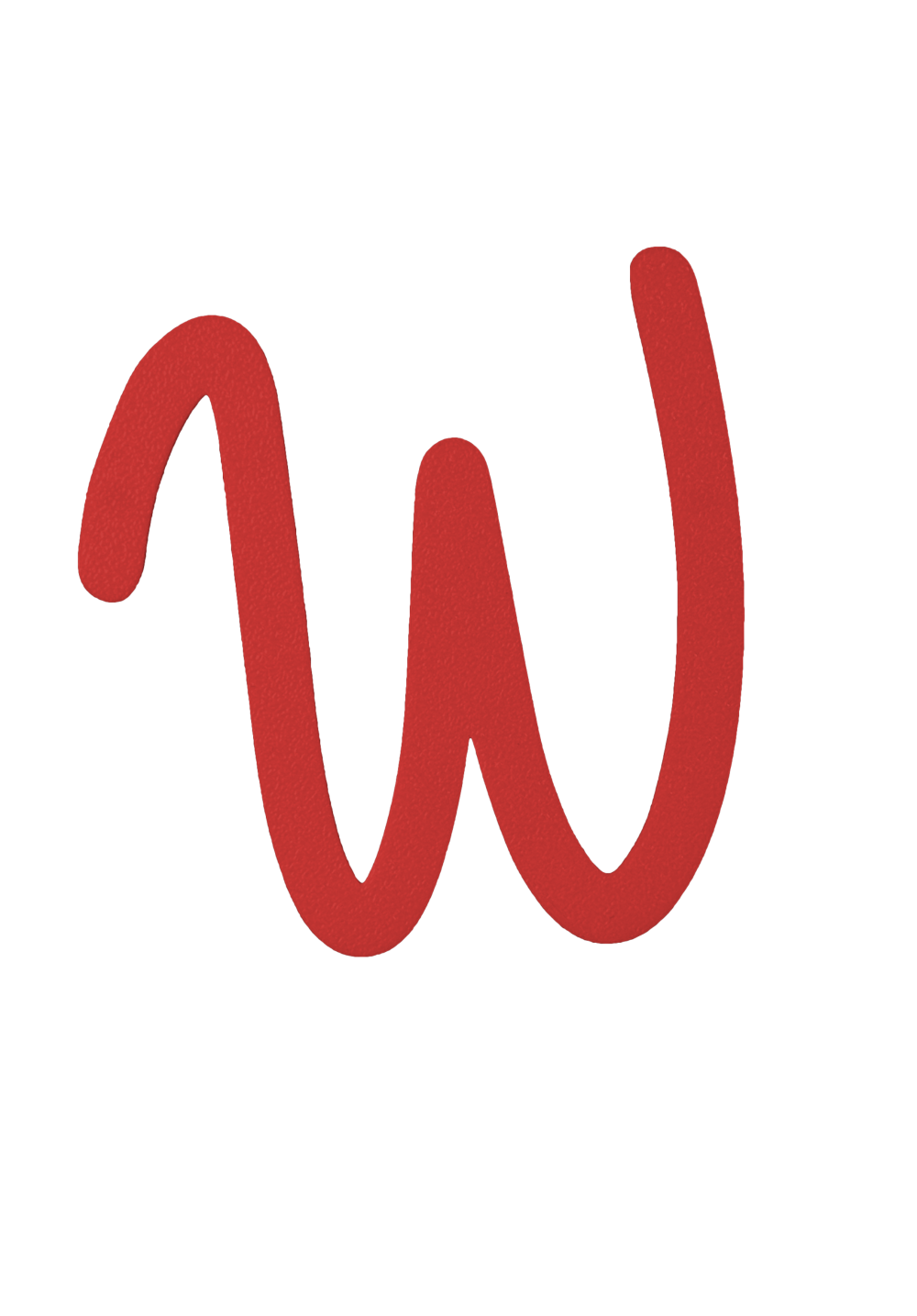 Individual Letters - Cursive Font