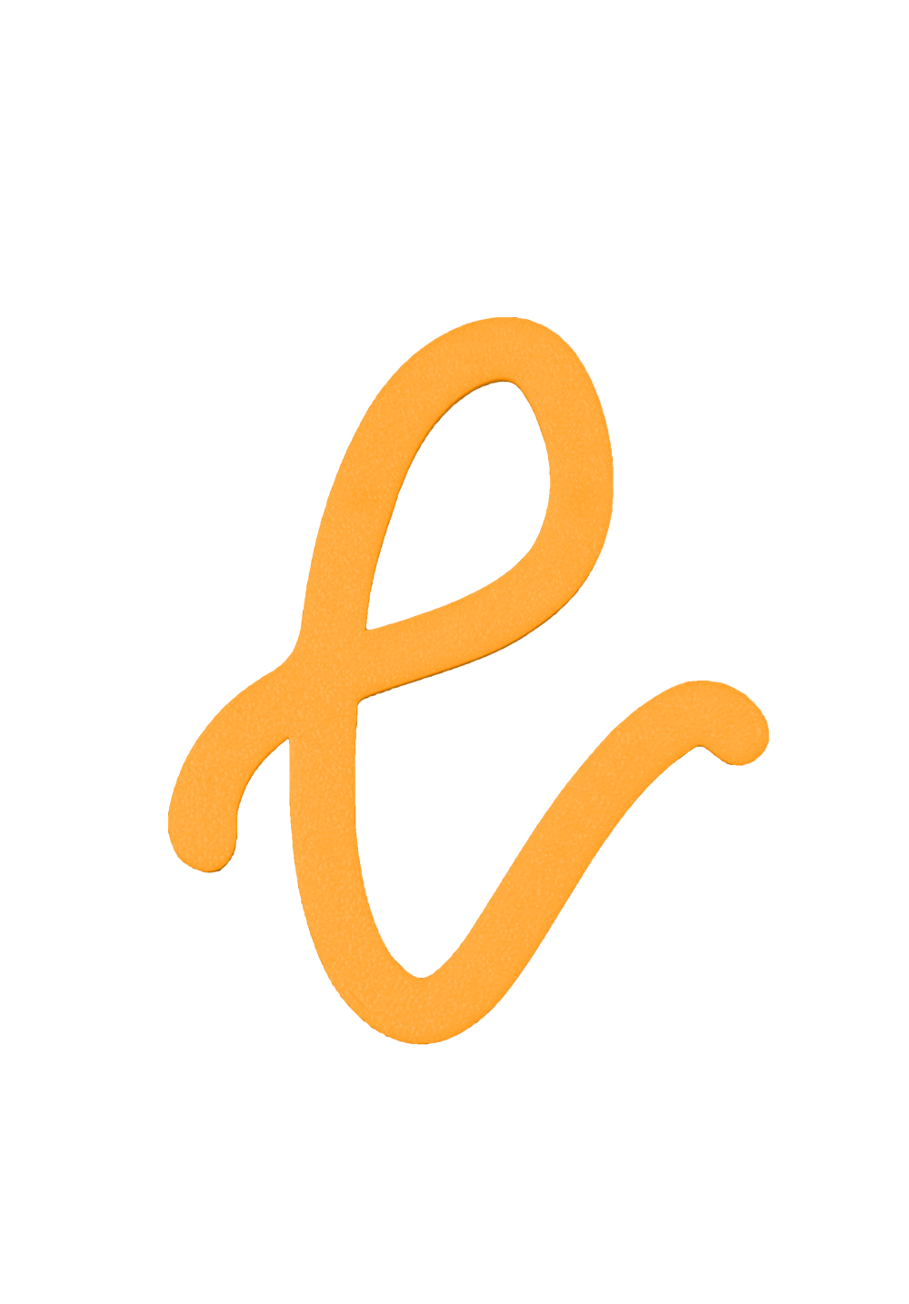 Individual Letters - Cursive Font