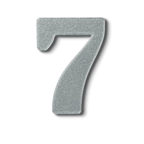 Individual Numbers - Block Font