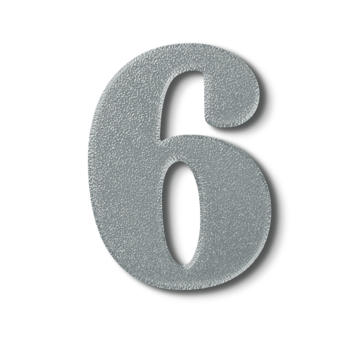 Block Font - Individual Numbers