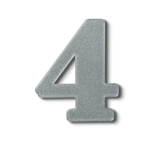 Individual Numbers - Block Font