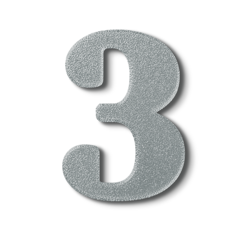 Block Font - Individual Numbers