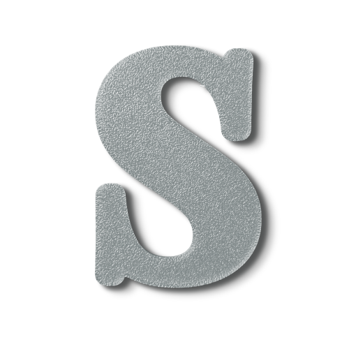 Individual Letters - Block Font