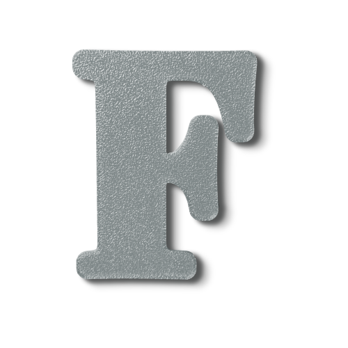 Individual Letters - Block Font
