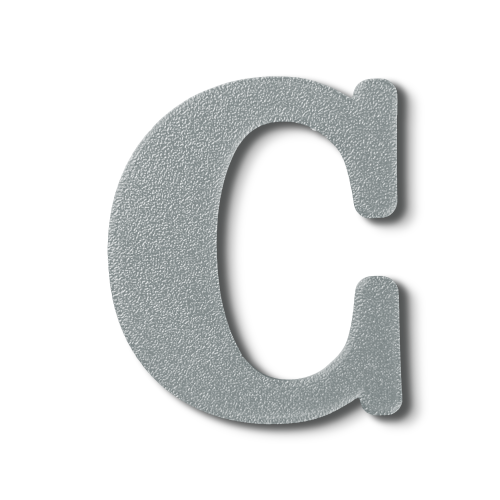 Individual Letters - Block Font