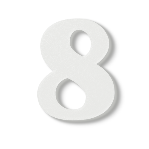 Individual Numbers - Block Font