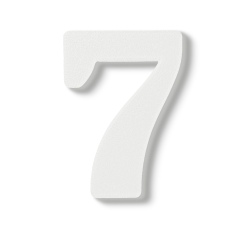 Individual Numbers - Block Font