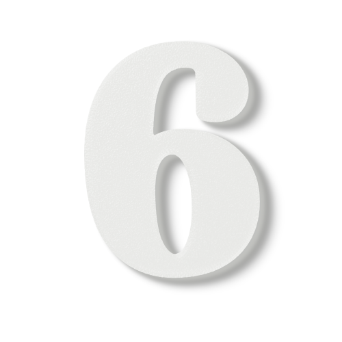 Individual Numbers - Block Font