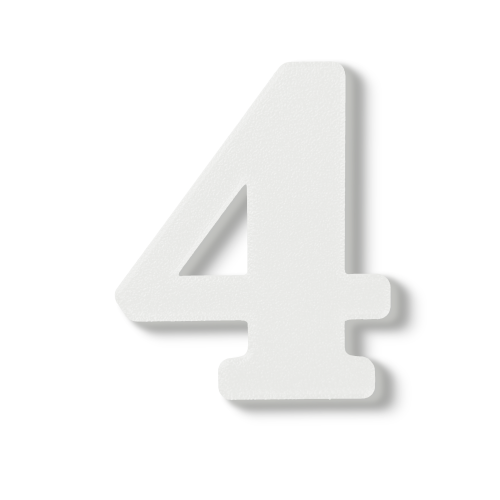 Block Font - Individual Numbers