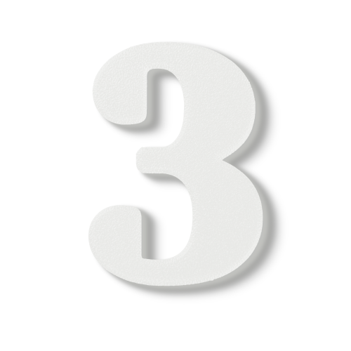 Individual Numbers - Block Font