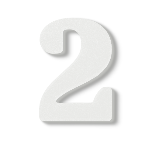 Individual Numbers - Block Font