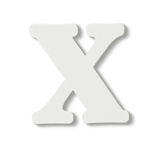 Individual Letters - Block Font