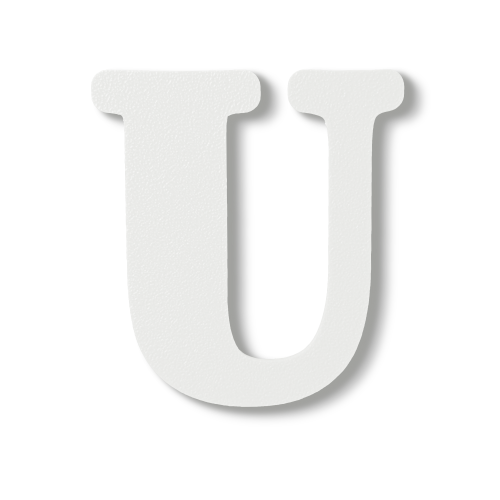 Individual Letters - Block Font