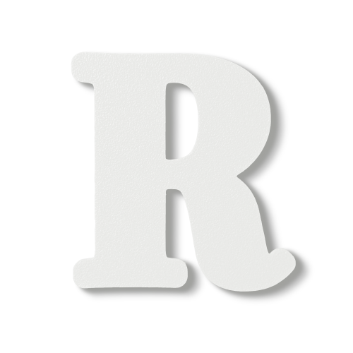 Individual Letters - Block Font