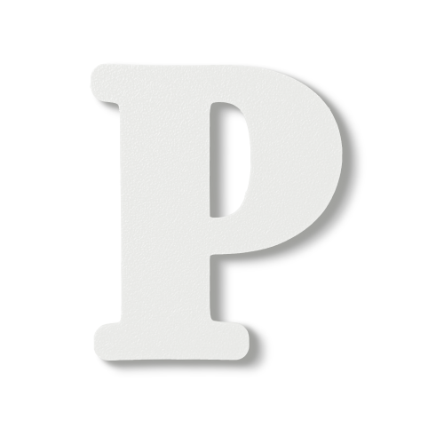 Individual Letters - Block Font