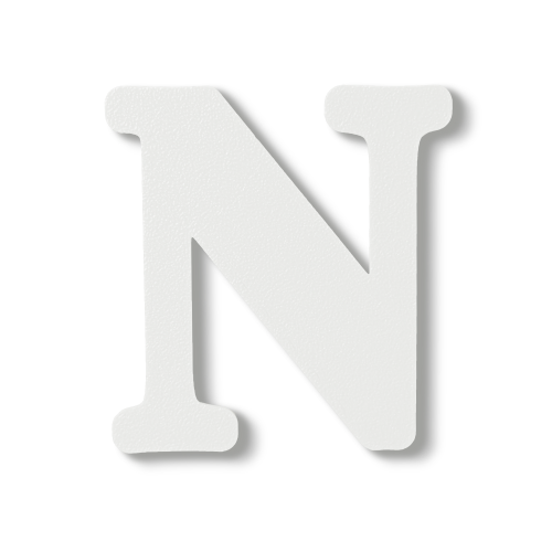 Individual Letters - Block Font