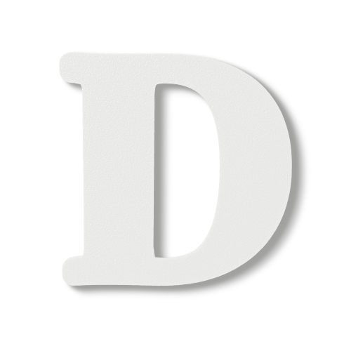 Individual Letters - Block Font