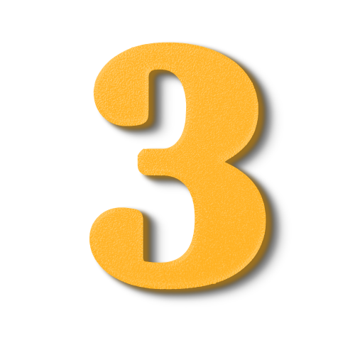 Individual Numbers - Block Font