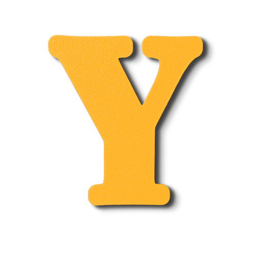 Individual Letters - Block Font