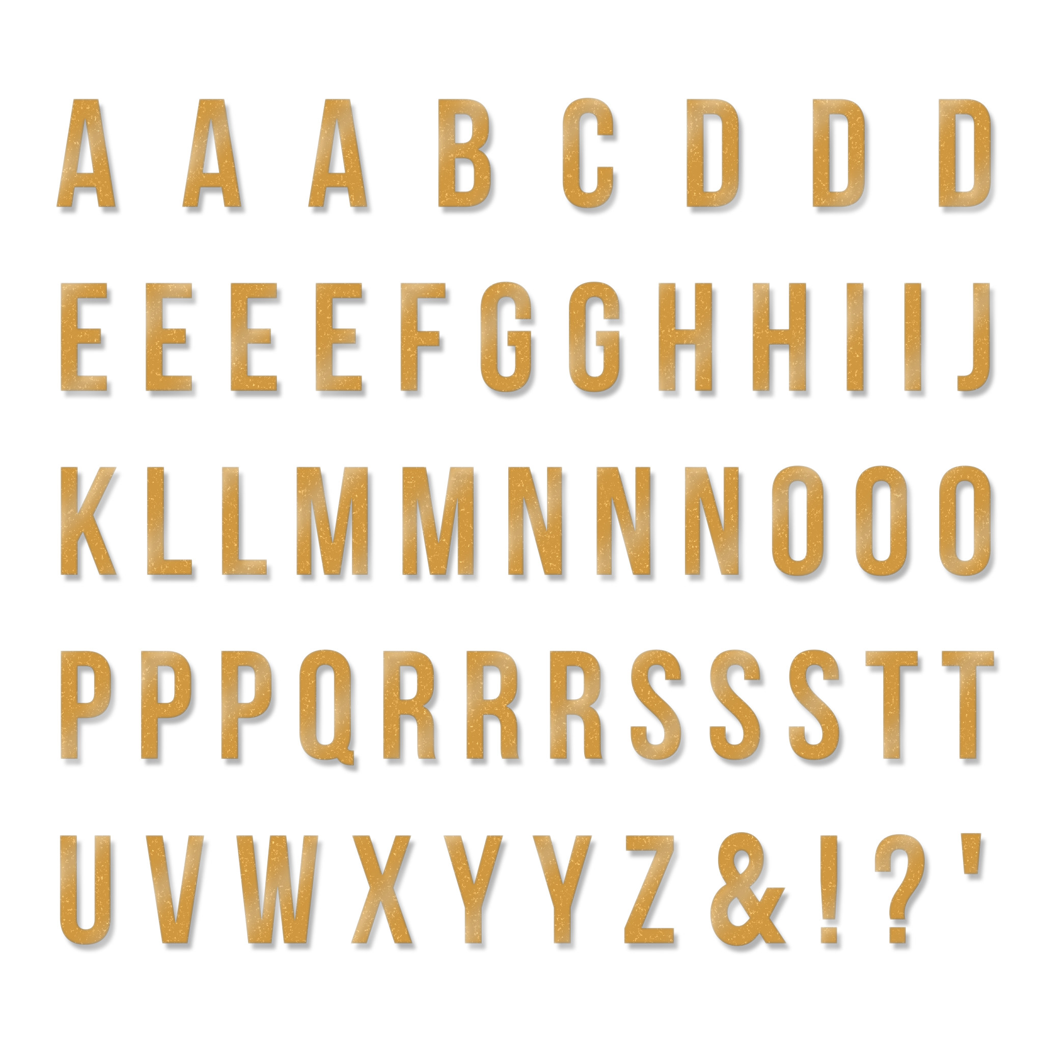 Slim Font - 54 Pack