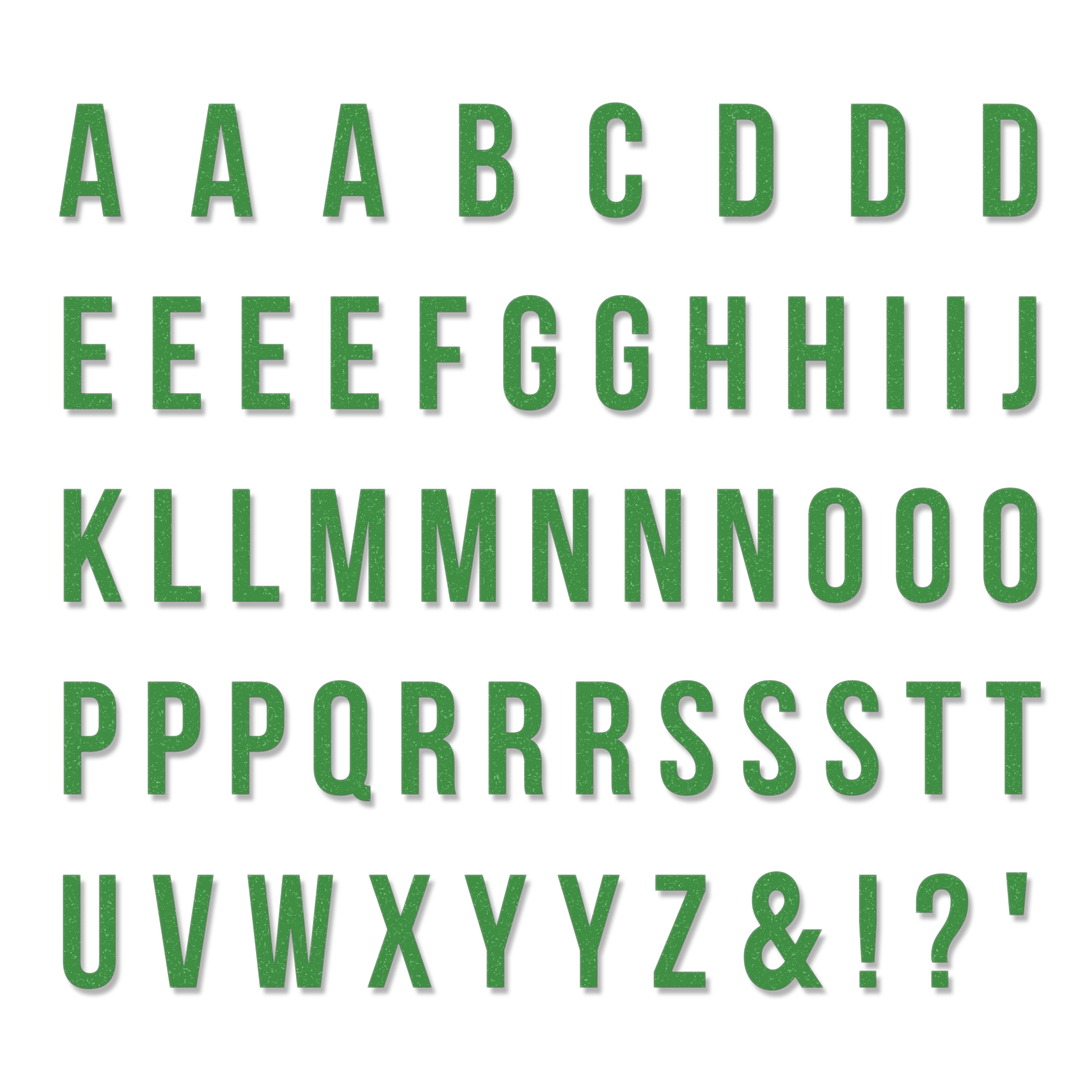 Slim Font - 54 Pack